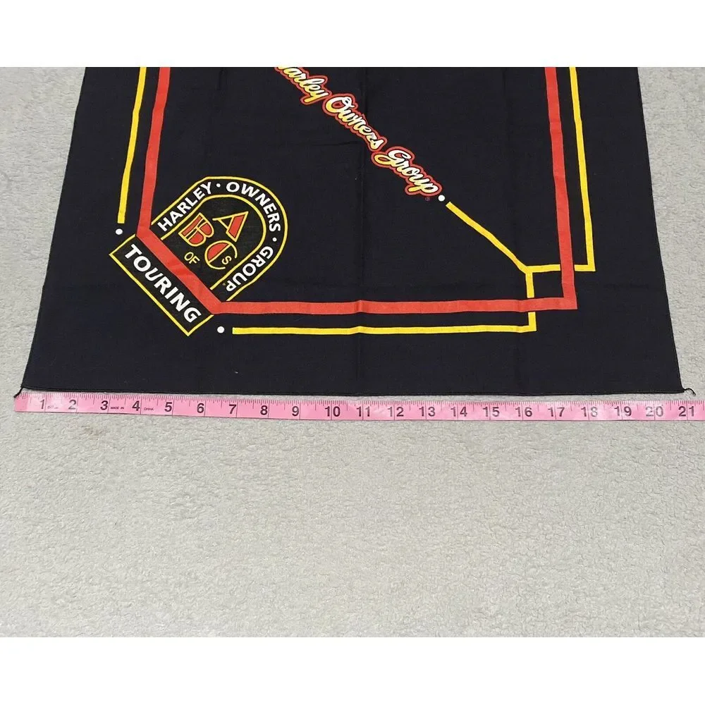 Harley Davidson Harley Owners‎ Group Touring Handkerchief Bandana Black